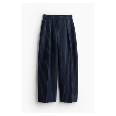 H & M - Kalhoty's balonovými nohavicemi - modrá H&M
