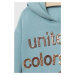 Dětská mikina United Colors of Benetton s kapucí, s aplikací