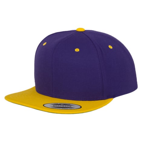 Kšiltovka // Flexfit Classic Snapback 2-Tone pur/gold