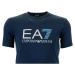 Pánské modré tričko s plastickým potiskem Emporio Armani