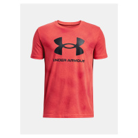 Tričko Under Armour UA PORTYLE LOGO AOP J - červená