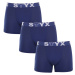 3PACK pánské boxerky Styx long sportovní guma tmavě modré (3U968)