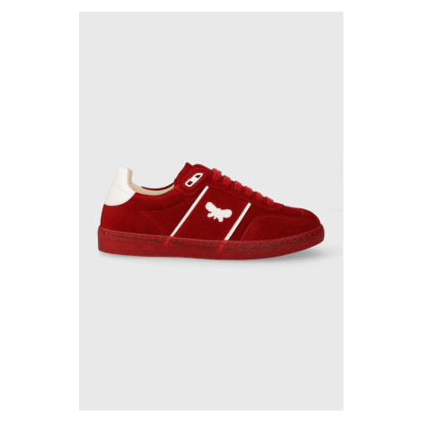 Semišové sneakers boty Weekend Max Mara Pacocolor červená barva, 2415761094600