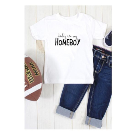 Tričko s nápisem "Daddy is my homeboy" I LOVE MILK