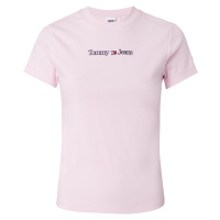 Tommy Jeans T-shirt - TJW BABY SERIF LINEA pink