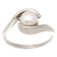 Stříbrný prsten s perlou STRP0420F