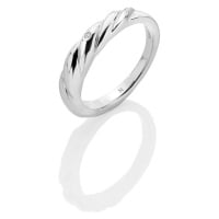 Hot Diamonds Nadčasový stříbrný prsten s diamantem Most Loved DR238 51 mm
