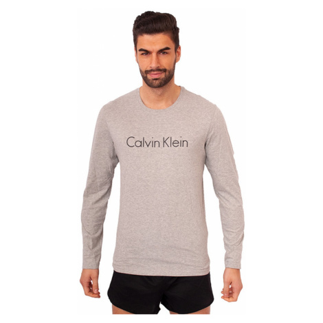 Pánské triko Calvin Klein šedé