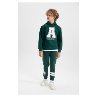 DEFACTO Boy's Printed Thick Sweatpants