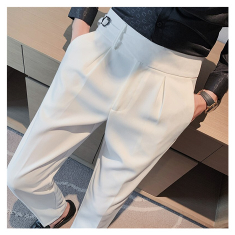 Společenské pánské kalhoty slim elegantní JFC FASHION