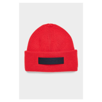 ČEPICE GANT UNISEX. RIBBED BEANIE červená