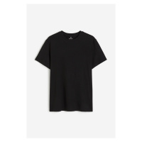 H & M - Tričko Regular Fit - černá
