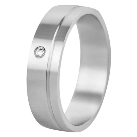 Beneto Dámský prsten z oceli s krystelem SPD06 56 mm