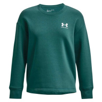 Under Armour RIVAL FLEECE OVERSIZE CREW Dámská mikina, zelená, velikost