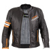 W-TEC Brenerro kožená moto bunda černo/oranžová