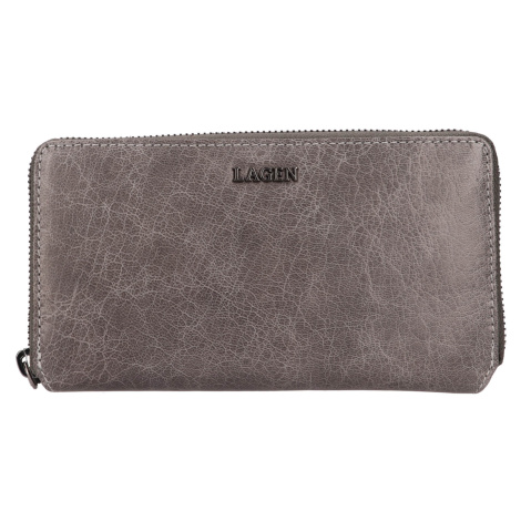 Dámská kožená peněženka Lagen Quenby - šedá