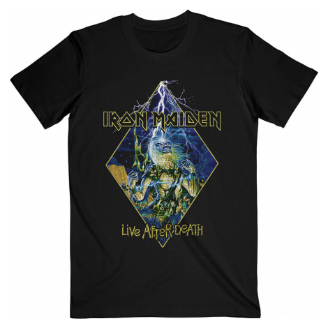 Iron Maiden tričko, Live After Death Diamond Black, pánské RockOff