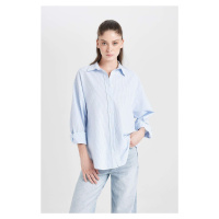 DEFACTO Oversize Fit Oxford Long Sleeve Shirt