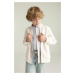 DEFACTO Boys College Collar Zipper Closure Double Pocket Seasonal Light Bomber Cardigan