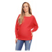 Neonově korálový kimono svetr pro těhotné
