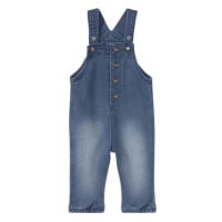 lupilu® Dětské kalhoty s laclem s BIO bavlnou (modrá)