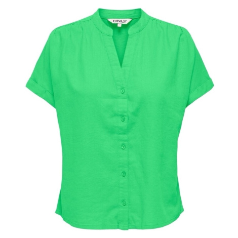 Only Nilla-Caro Shirt S/S - Summer Green Zelená