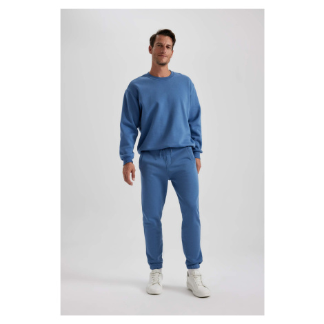 DEFACTO Standard Fit Rib Hem Thick Sweatshirt Fabric Sweatpants
