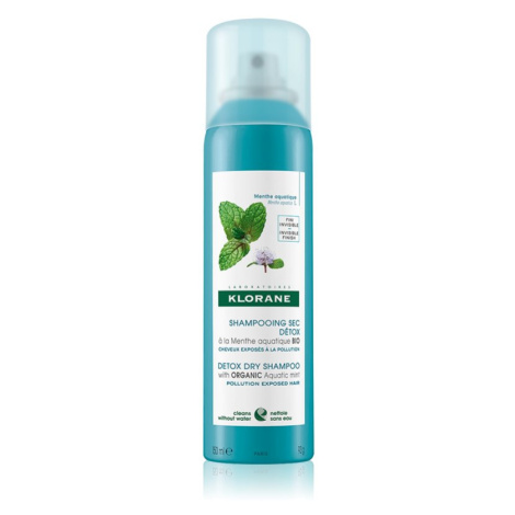 Klorane Bio Máta Vodní suchý šampon pro vlasy vystavené znečištěnému ovzduší 150 ml