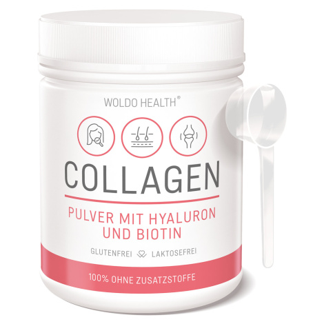 WoldoHealth® Kolagen s kyselinou hyaluronovou a biotinem 500 g
