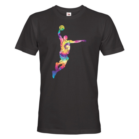 Pánské tričko s potiskem basketbalistu - skvělý dárek pro milovníky basketbalu BezvaTriko