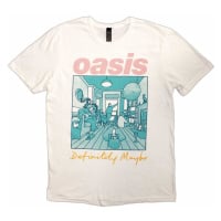 Oasis tričko, Definitely Maybe Illustration Colour White, pánské