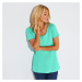 Blancheporte Jednobarevné tričko s kulatým výstřihem, eco-friendly mořská zelená