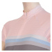 Sensor Cyklo Summer Stripe dámský dres kr.rukáv šedá/růžová