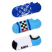 Ponožky Happy Socks Blue Peace No Show Socks 3-pack