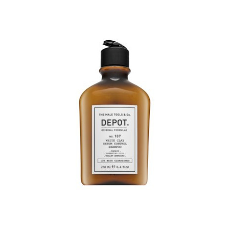 Depot No. 107 White Clay Sebum Control Shampoo čisticí šampon proti podráždění pokožky 250 ml