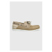 Semišové mokasíny Tommy Hilfiger TH BOAT SHOE CORE SUEDE pánské, béžová barva, FM0FM04505