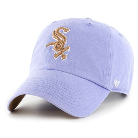 Kšiltovka 47brand MLB Chicago White Sox fialová barva, s aplikací 47 Brand