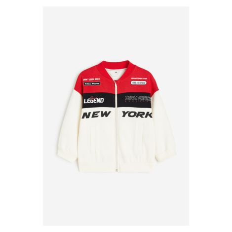 H & M - Závodní bunda's potiskem - bílá H&M