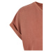 Ladies Modal Extended Shoulder Tee - terracotta