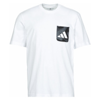 Adidas CAMO PKT TEE Bílá