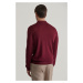 SVETR GANT EXTRAFINE MERINO WOOL POLO WINE RED