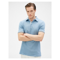 Koton Basic Polo tričko na knoflíky Slim Fit Krátký rukáv Bavlna