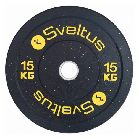 Sveltus Olympic bumper plate 15 kg x1 Černá