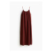 H & M - Šaty ze strukturovaného žerzeje's úzkými ramínky - oranžová