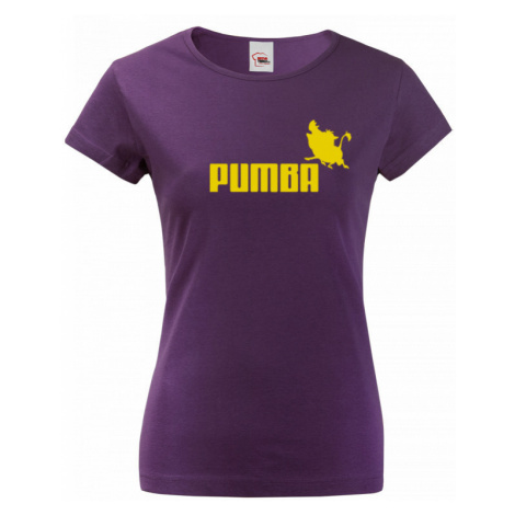 Dámské tričko s potiskem Pumba - originální dárek k narozeninám BezvaTriko