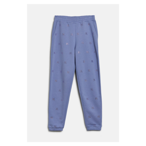 Tepláky karl lagerfeld kl rhinestone sweatpants sweet lavender