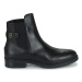 Tommy Hilfiger Coin Leather Flat Boot Černá