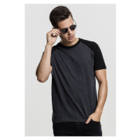 Pánské tričko krátký rukáv // Urban Classics Raglan Contrast Tee cha/blk