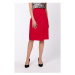 Stylove Dámská midi sukně Lyoth S343 červená Červená