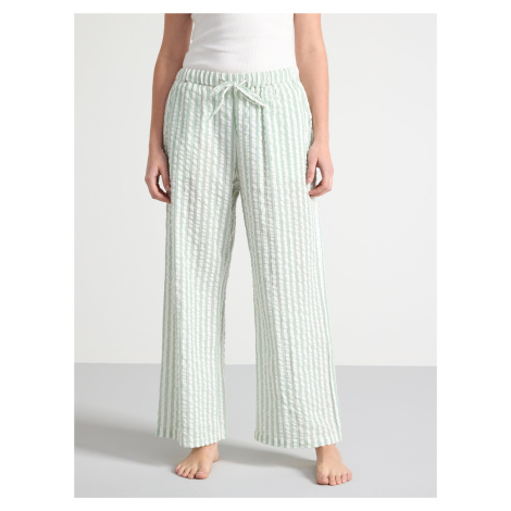 Pyžamové kalhoty z krepová látka Lindex